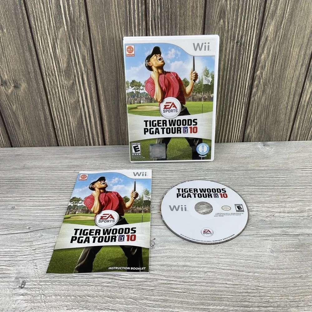 Tiger Woods PGA Tour 10 (Nintendo Wii, 2010) – Complete in Box